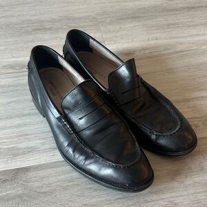Men’s - Classic Black Leather Loafers